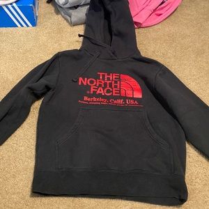North face black hoodie